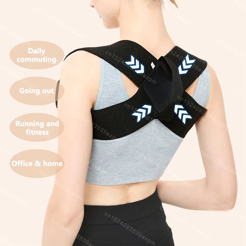 Back Posture Corrector Clavicle Spine Back Belt Adjustable Unisex Upper Back Shoulder Lumbar Posture Correction Body Shaping